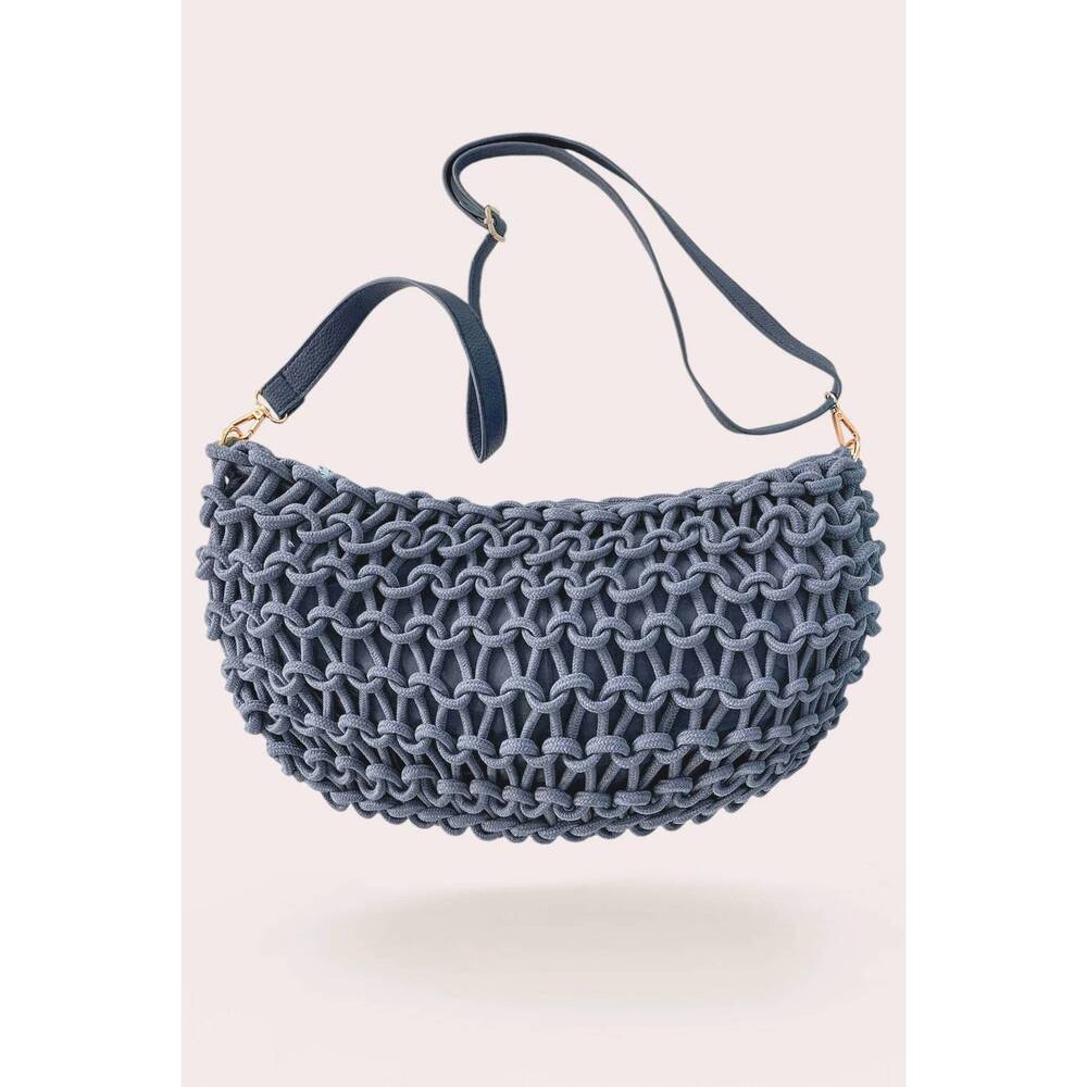 NEW DEBBIE KATZ women's barbara crossbody bag in blue
